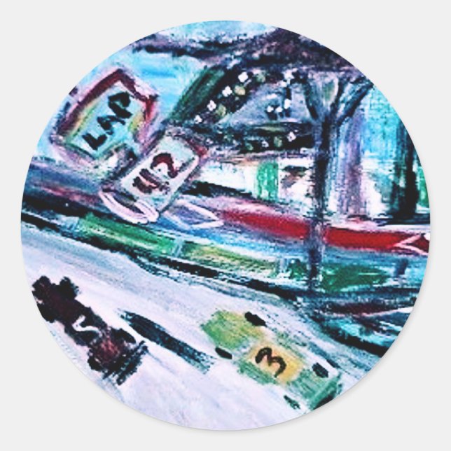 STICKER ROND NASCAR (Devant)