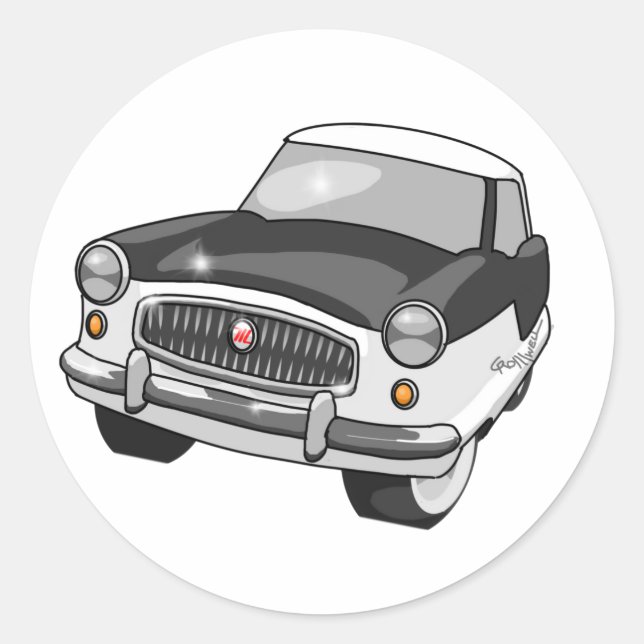 Sticker Rond Nash Metropolitan 1957 (Devant)