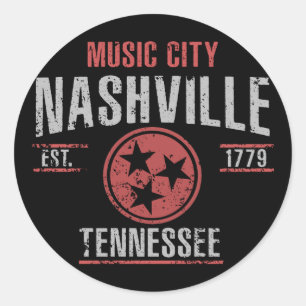 Sticker Rond Nashville