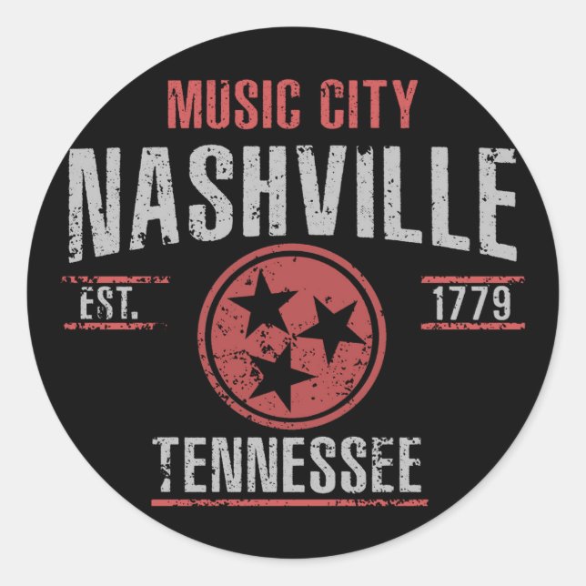 Sticker Rond Nashville (Devant)