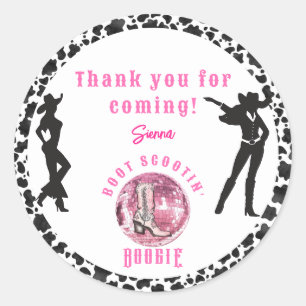 Sticker Rond Nashville Cowgirl Disco Rodeo Bachelorette Week-en