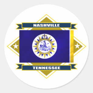 Sticker Rond Nashville Diamond