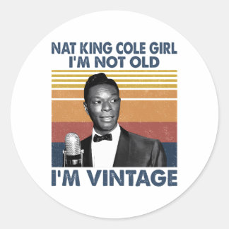 Sticker Rond Nat King Cole