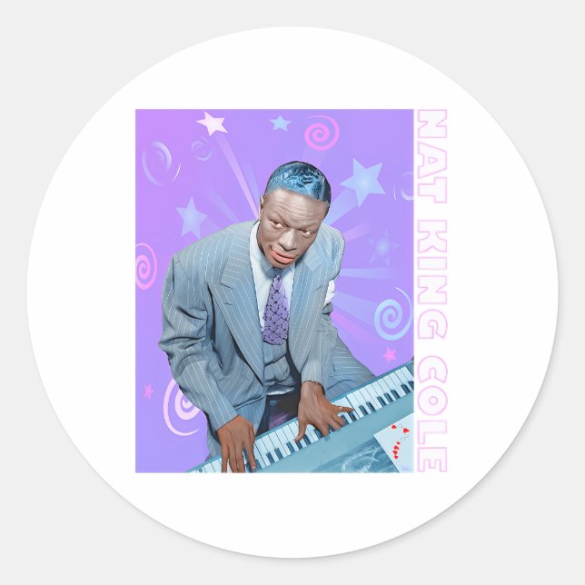 Sticker Rond Nat King Cole (Devant)