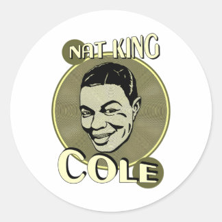 Sticker Rond Nat King Cole