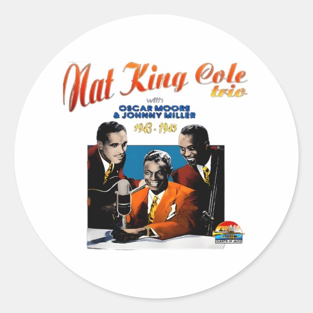 Sticker Rond Nat King Cole (Devant)