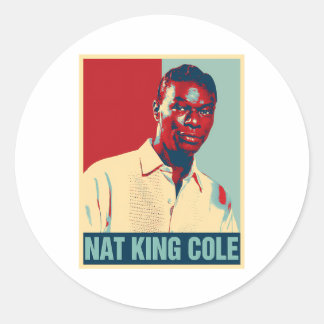 Sticker Rond Nat King Cole
