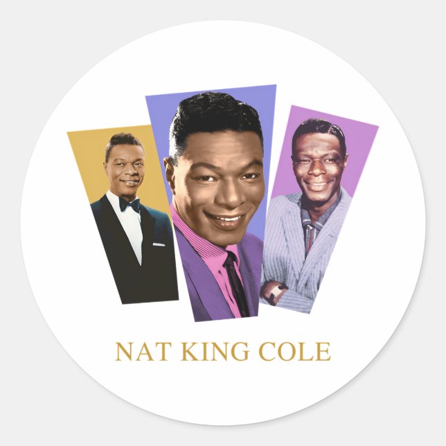 Sticker Rond Nat King Cole (Devant)