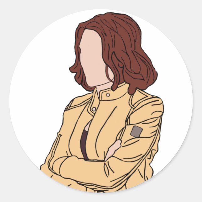 Sticker Rond natasha romanoff (Devant)