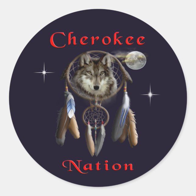 Sticker Rond Nation cherokee (Devant)