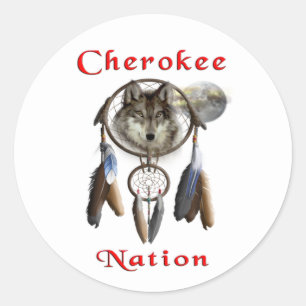 Sticker Rond Nation cherokee