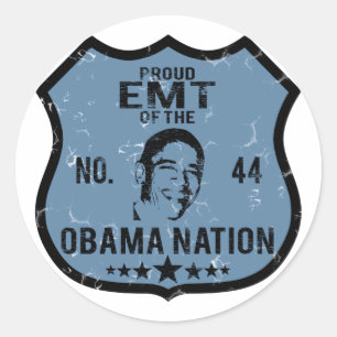 Sticker Rond Nation EMT Obama