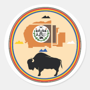 Sticker Rond Nation navajo - sceau de la nation navajo