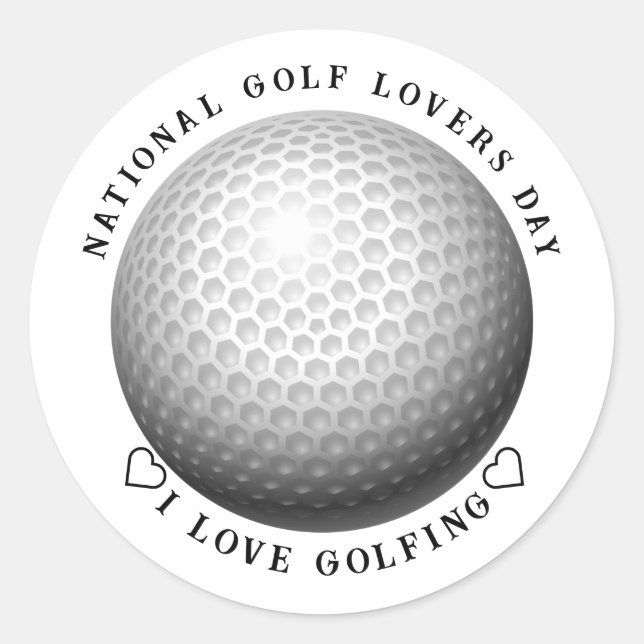Sticker Rond National Golf Day  Sports (Devant)