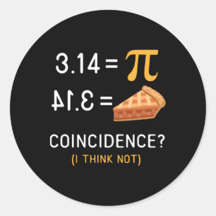 Sticker Rond National Pi Day Chemise Math Enseignant T Chemise