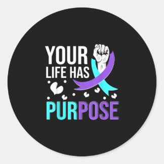 Sticker Rond National prevention awareness month warrior