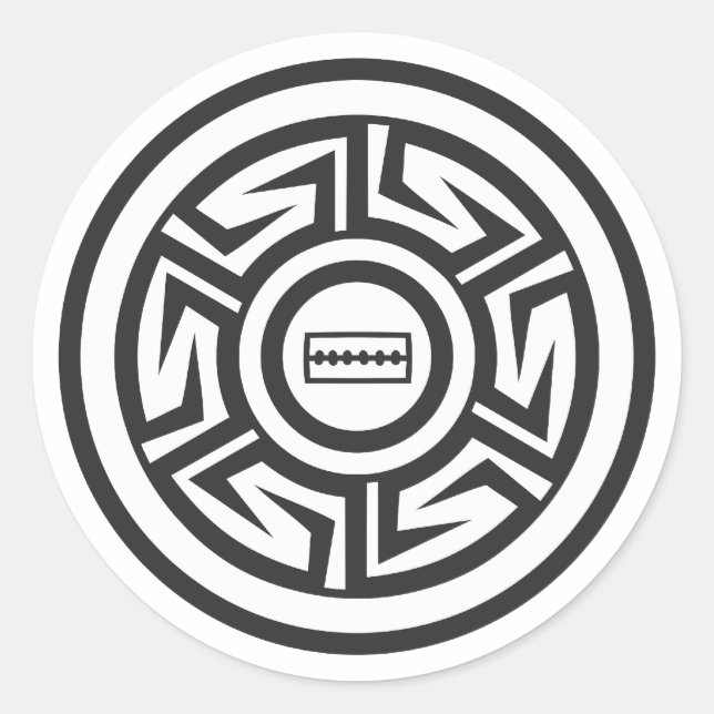 Sticker Rond Native américaine Anasazi (Devant)