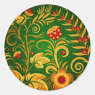 Sticker Rond Native russian