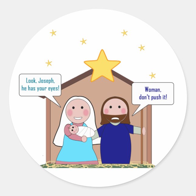 Sticker Rond Nativité (Devant)
