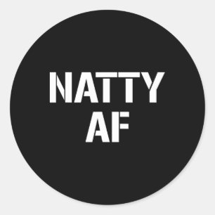 Sticker Rond Natty Af Cadeaux De Construction Physique Hommes F