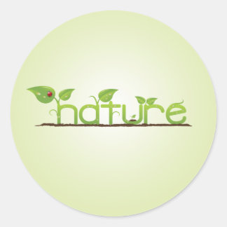Sticker Rond Nature