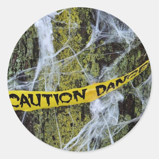 Sticker Rond nature d'halloween (Devant)
