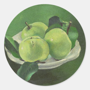 Sticker Rond Nature morte aux pommes par Mikulas Galanda