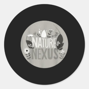Sticker Rond Nature Nexus - Nature Harmonieuse Pour P De l'envi