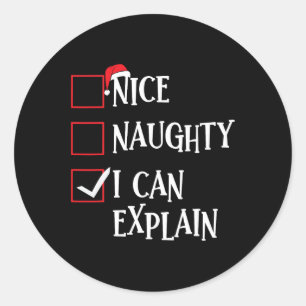 Sticker Rond Naughty I