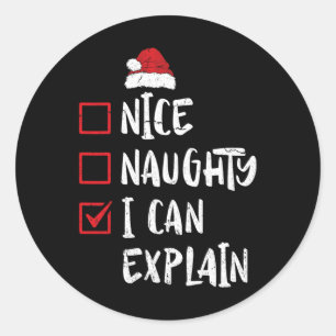 Sticker Rond Naughty I