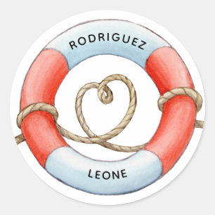 Sticker Rond Nautique