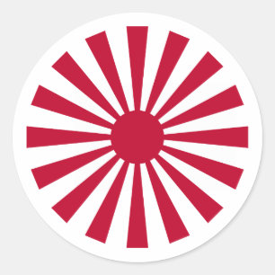 Sticker Rond Naval Ensign Japon, Japon