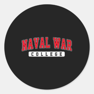 Sticker Rond Naval War College Arch Vintage Pour Hommes Femmes