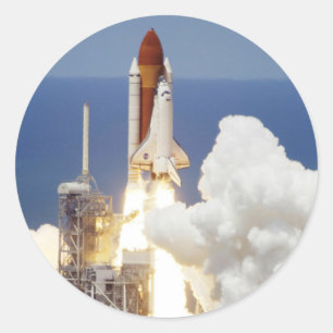 Sticker Rond Navette spatiale