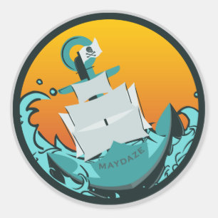 Sticker Rond navire en voie de naufrage