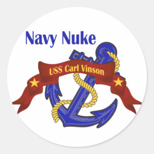 Sticker Rond Navy Nuke ~ USS Carl Vinson