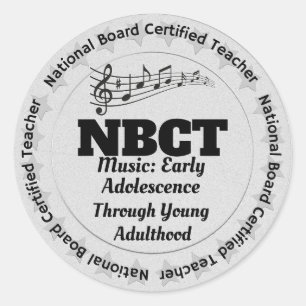 Sticker Rond NBCT Music Adolescence précoce aux jeunes adultes