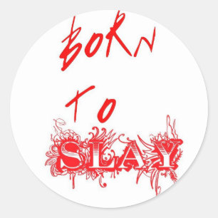 Sticker Rond Né à esturber