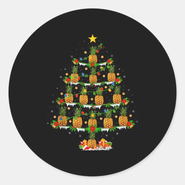 Sticker Rond Ne Christmas Tree Lights Funny Ne Xmas Tank Top  (Devant)