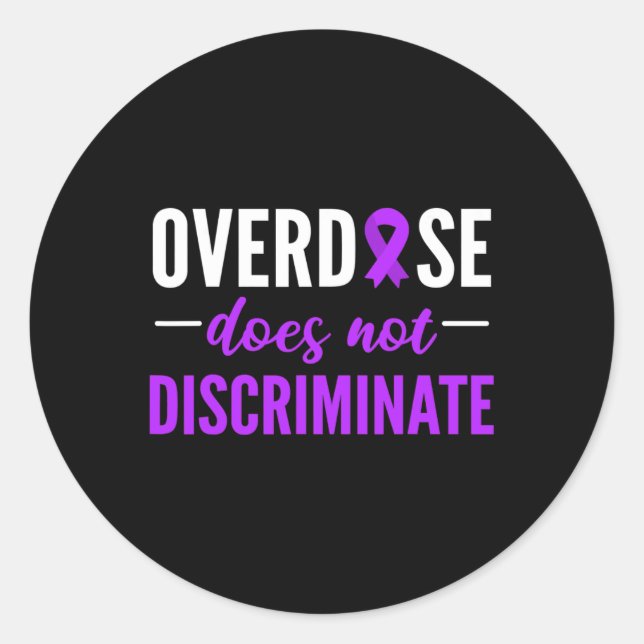 Sticker Rond Ne Discrimine Pas Le Devis De Conception De Ruban  (Devant)