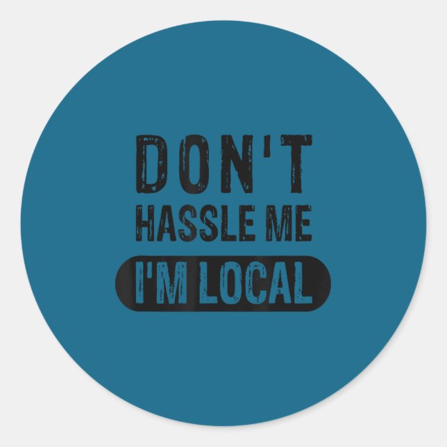 Sticker Rond Ne Harcèle Pas Local 1 (Devant)