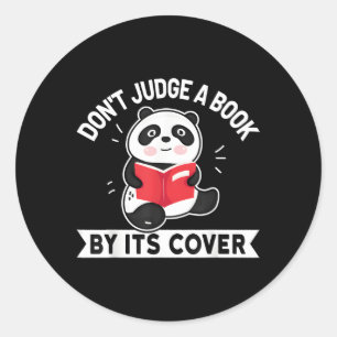 Sticker Rond Ne jugez pas un livre à sa couverture Livres Lectu