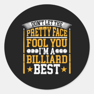 Sticker Rond Ne Laissez Pas Le Joli Visage Vous Embrasser Je Su