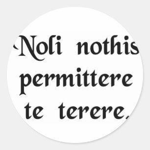 Sticker Rond Ne laissez pas les salauds vous descendre