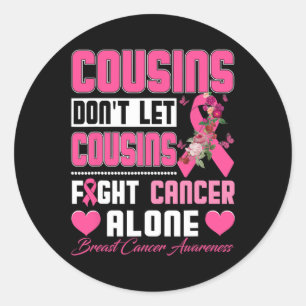 Sticker Rond Ne laissons pas les cousins combattre seuls le can