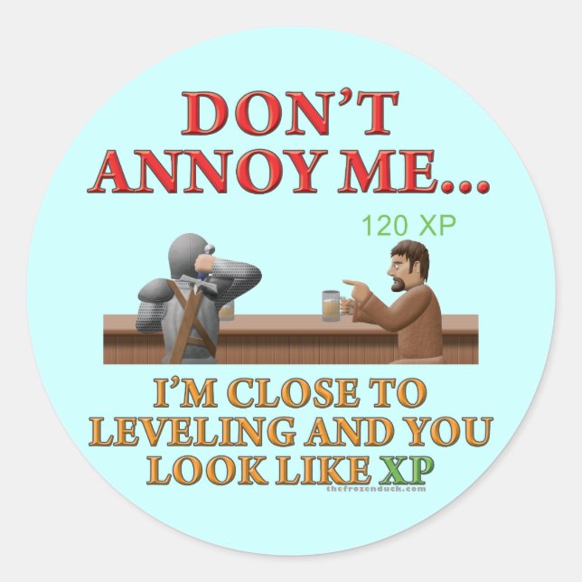 Sticker Rond Ne m'agace pas (Devant)