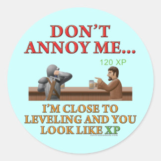 Sticker Rond Ne m'agace pas