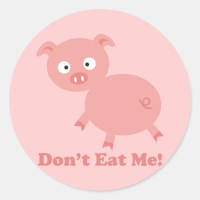 Sticker Rond Ne me mangez pas (Devant)