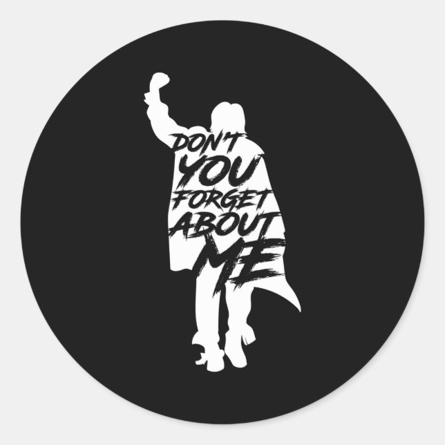 Sticker Rond Ne m'oublie pas de moi Long Sleeve  (Devant)