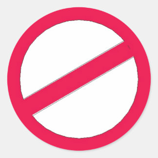 STICKER ROND NE PAS .....